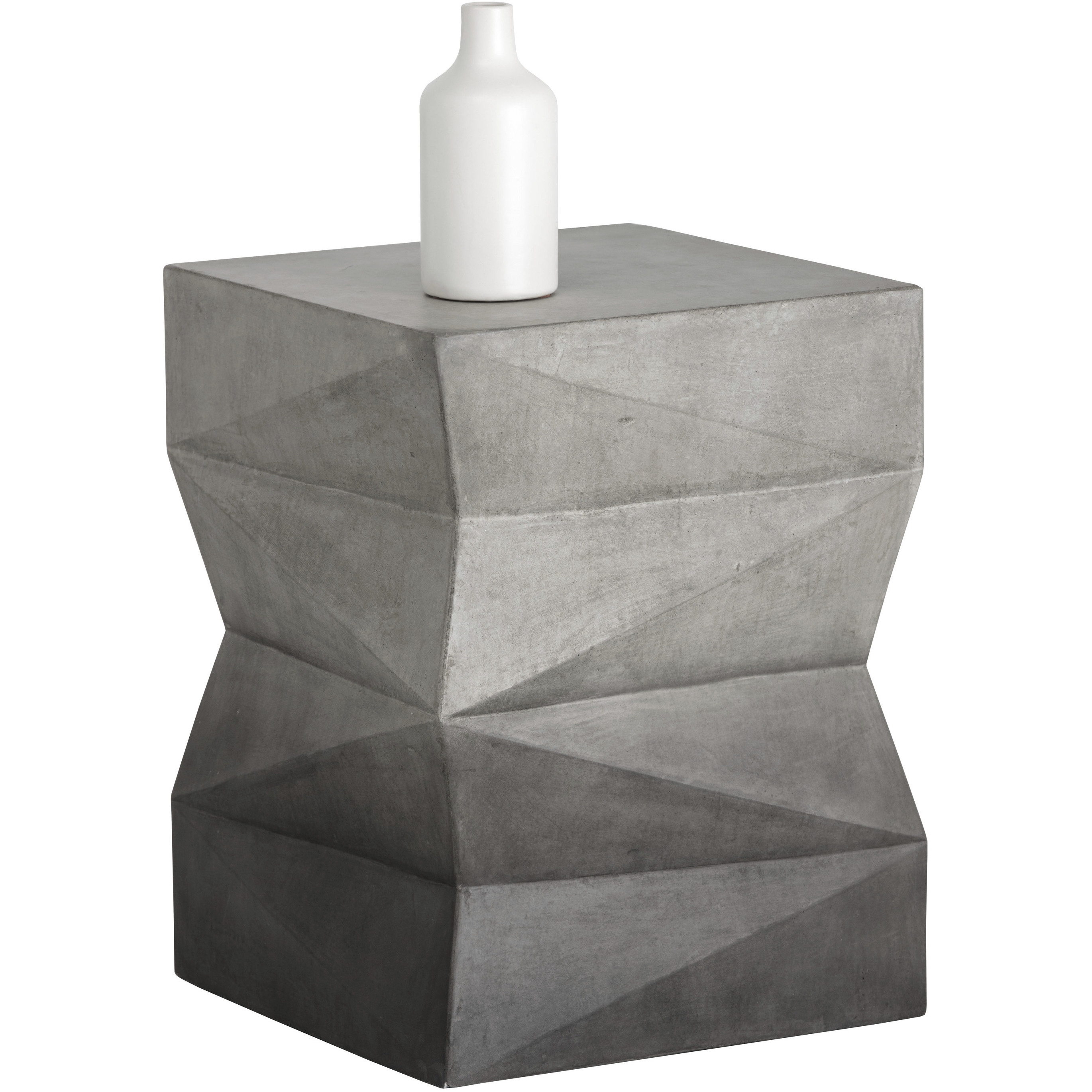 Niran 24 X 18 inch Grey / Black Outdoor End Table